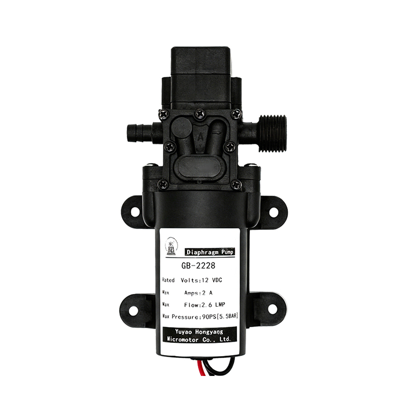 Máy bơm màng nước áp suất cao một luồng GB-2228 có ổ cắm bên phải